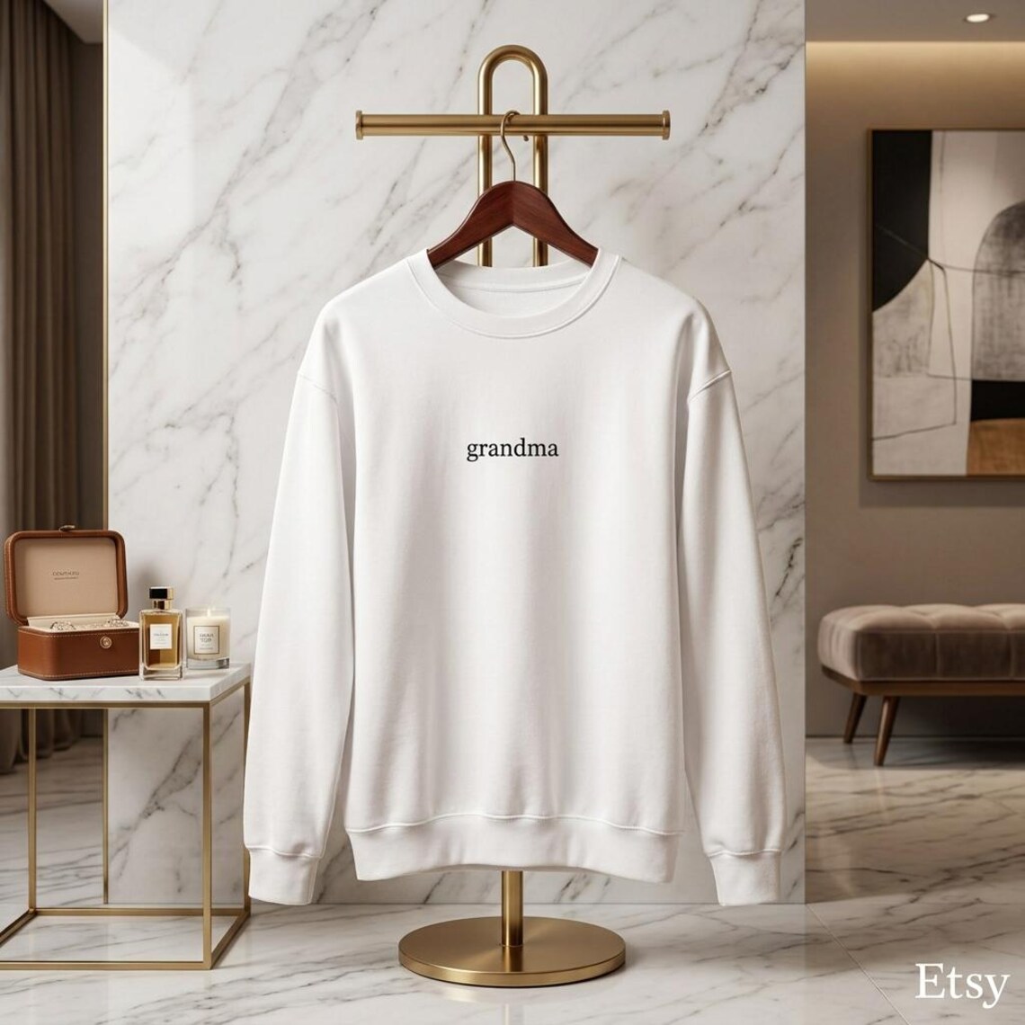 Custom Embroidered Grandma Sweatshirt